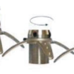 Three prong with elongated rotatable head