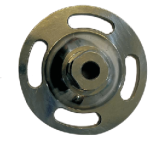 Round four hole adjustable adaptor with pyramid head